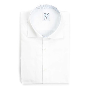 Shirt - Slim Fit - Serious White Contrast from SKOT