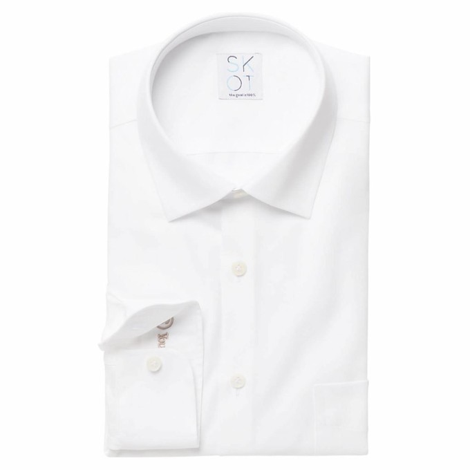 Overhemd - Slim Fit - Circular White from SKOT