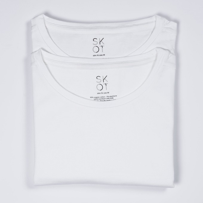 T-shirt - Ronde Hals 2-pack - Wit from SKOT