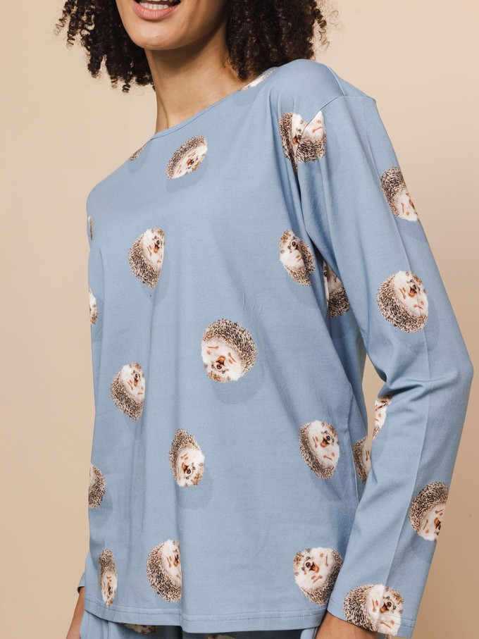 Hedgy Blue T-shirt lange mouwen Dames from SNURK