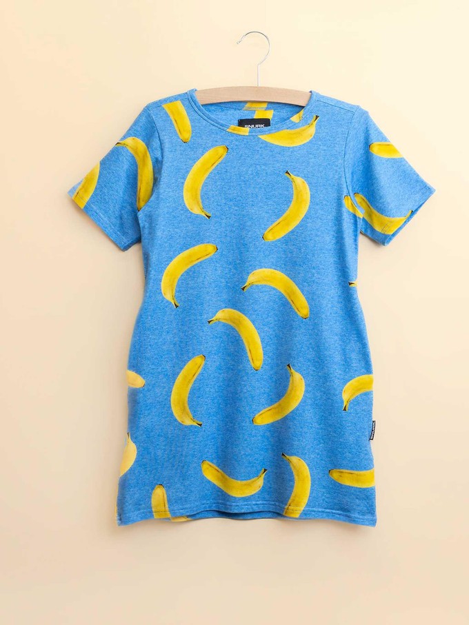 Banana Blue T-shirt Dress Kids from SNURK