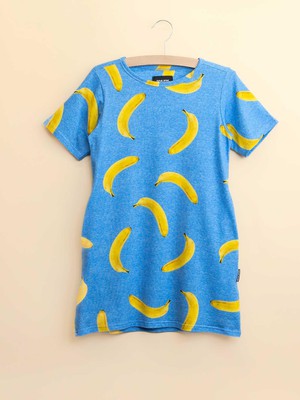 Banana Blue T-shirt Dress Kids from SNURK