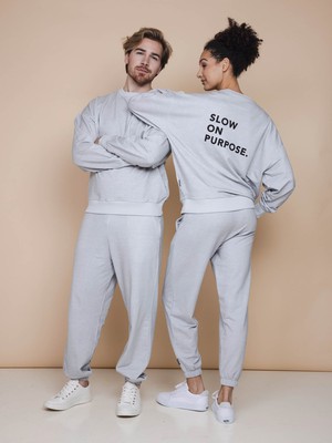 Slow Grey Sweater Unisex from SNURK