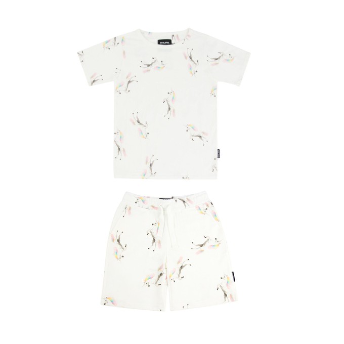 Unicorn T-shirt en Shorts set Kids from SNURK