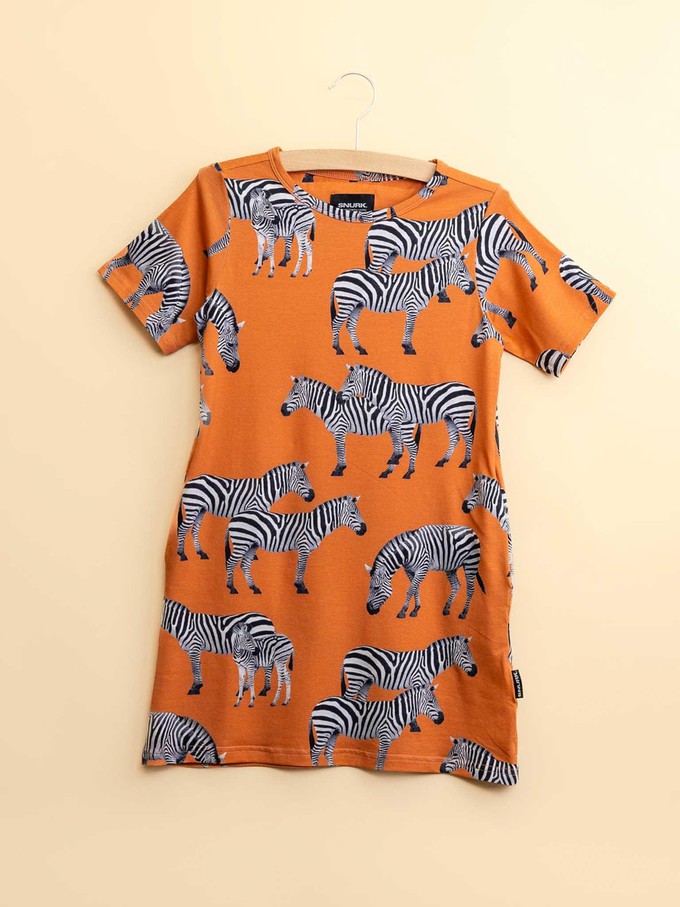 Zebras T-shirt Dress Kids from SNURK
