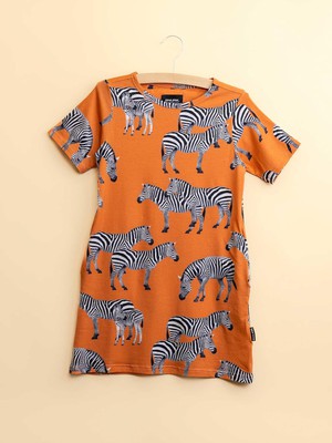 Zebras T-shirt Dress Kids from SNURK