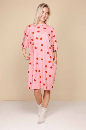 Lollipop Love Relaxed Tee Dress Dames from SNURK