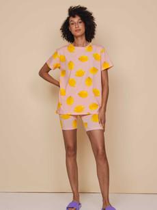 Lemon T-shirt en Bikershorts set Dames via SNURK