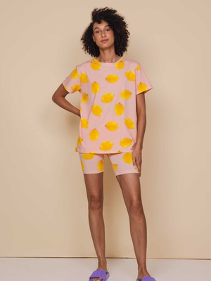 Lemon T-shirt en Bikershorts set Dames from SNURK