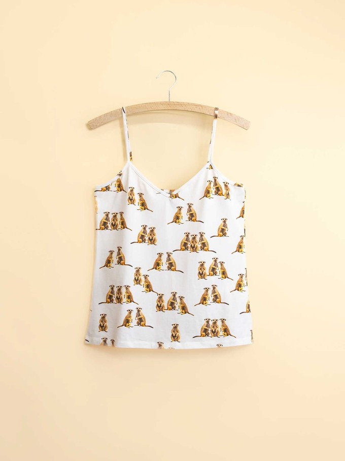 Meerkats Topje en Wijde broek set Dames from SNURK