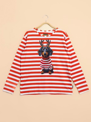 Pierre Xmas Long Sleeve T-shirt Dames from SNURK