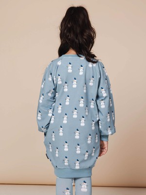 Mr Snowman Sweater Dress Kids from SNURK