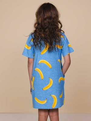 Banana Blue T-shirt Dress Kids from SNURK