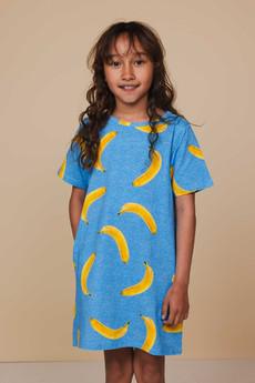 Banana Blue T-shirt Dress Kids via SNURK