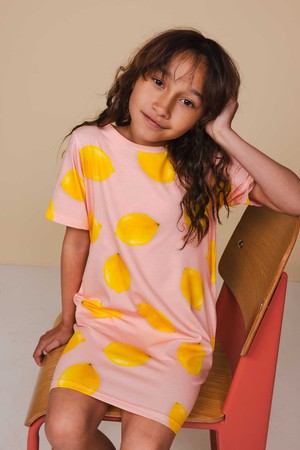 Lemon T-shirt Dress Kids from SNURK