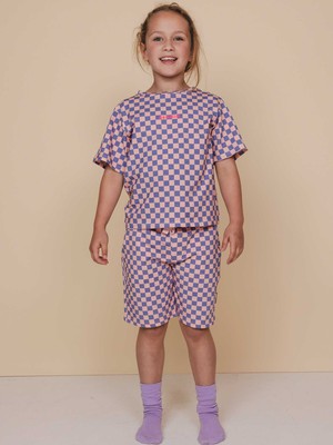 Check T-shirt en Shorts set Kids from SNURK
