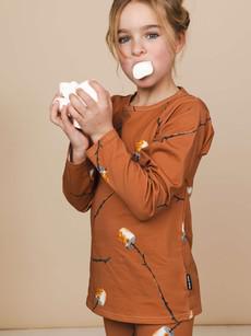 Marshmallow T-shirt lange mouwen Kinderen via SNURK