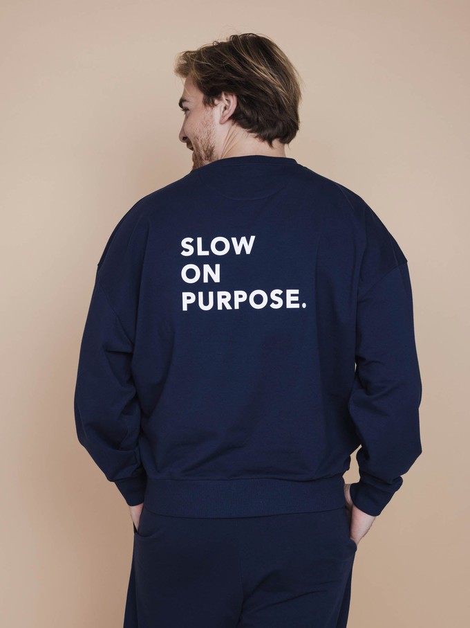 Slow Navy Sweater en Broek set Unisex from SNURK