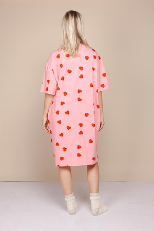 Lollipop Love Relaxed Tee Dress Dames from SNURK