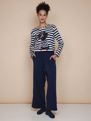 Pierre Long Sleeve T-shirt en Wijde broek set Dames from SNURK