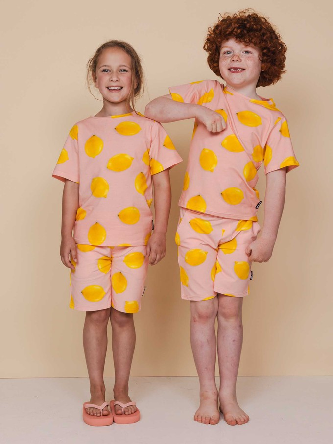 Lemon T-shirt en Shorts set Kids from SNURK