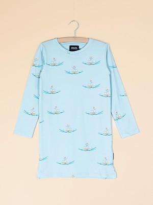 Indische Waterlelies Long Sleeve Dress Kids from SNURK