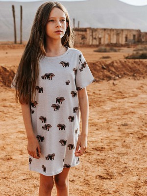 Hippos T-shirt Dress Kids from SNURK