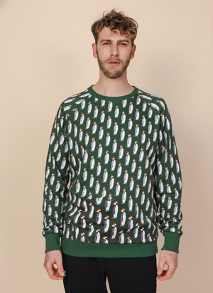 Penguin Xmas Party Sweater Heren from SNURK