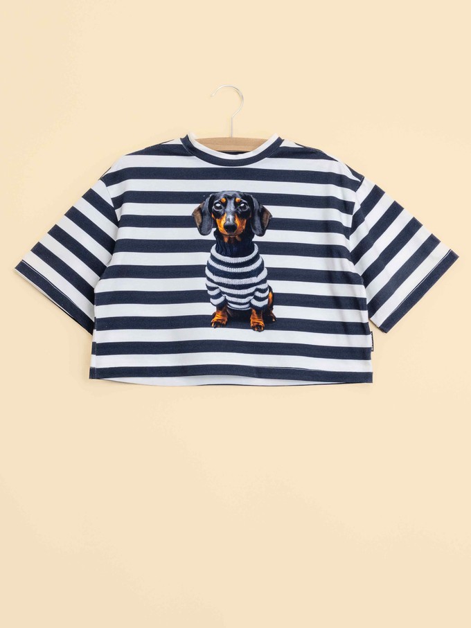 Pierre Cropped T-shirt Dames from SNURK