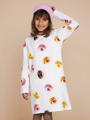 Donuts Long Sleeve Dress Kids from SNURK