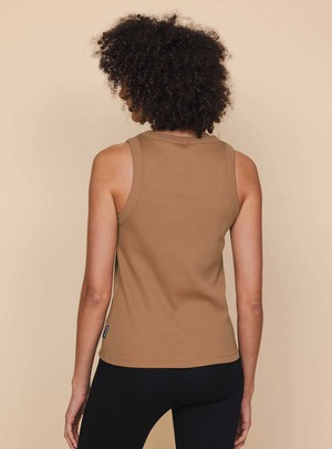 Caramel Brown Tanktop Dames from SNURK