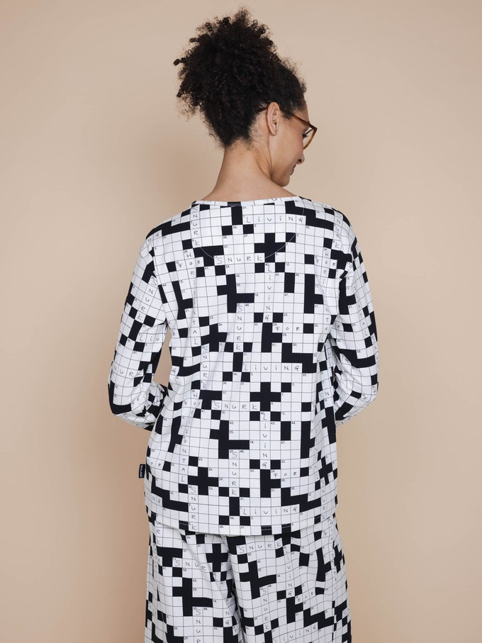 Crossword Long Sleeve T-shirt Dames from SNURK
