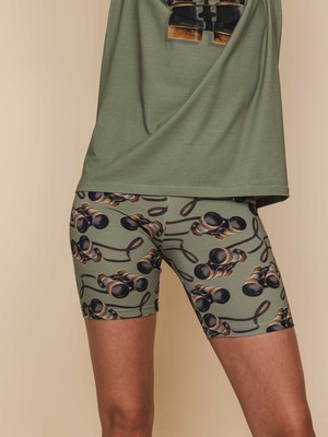 Binoculars T-shirt en Bikershorts set Dames from SNURK