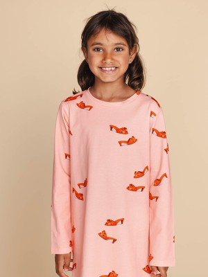 Rode Schoentjes Long Sleeve Dress Kids from SNURK