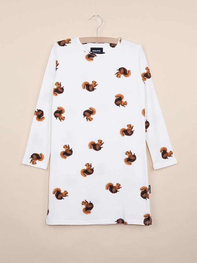 Squirrels Long Sleeve Dress Kids from SNURK