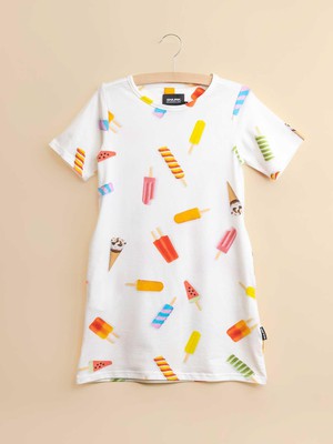 Popsicles T-shirt Dress Kids from SNURK