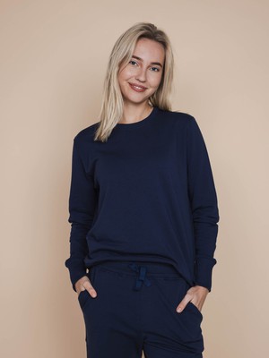Slow Navy Sweater en Broek set Dames from SNURK