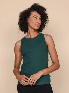 Forest Green Tanktop Dames via SNURK