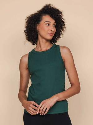 Forest Green Tanktop Dames from SNURK