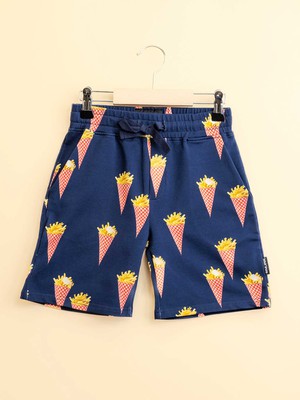 Fries Navy T-shirt en Shorts set Kids from SNURK