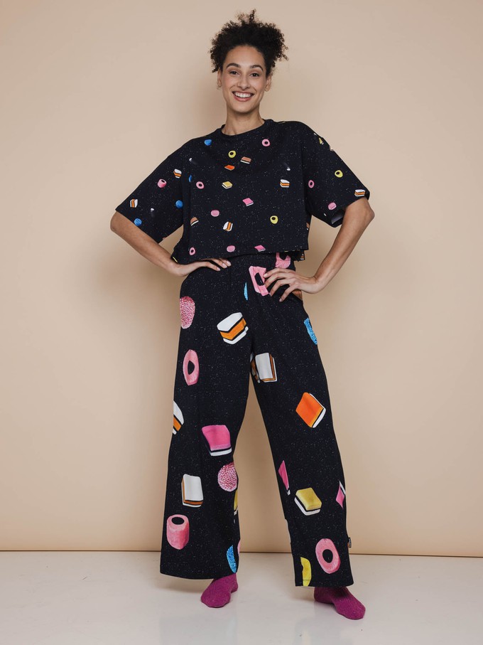 Drop it Cropped T-Shirt en Wijde broek set Dames from SNURK