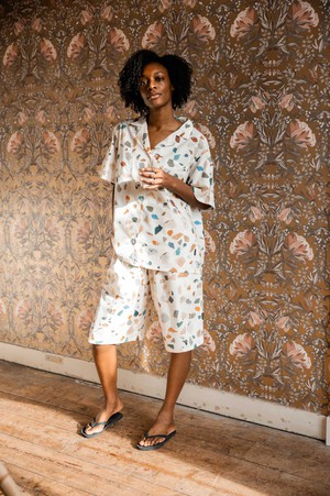 Terrazzo Button Up set Dames from SNURK