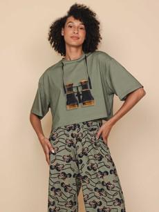 Binoculars Cropped T-Shirt Dames via SNURK
