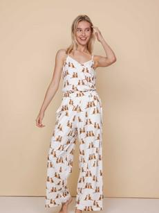 Meerkats Topje en Wijde broek set Dames via SNURK