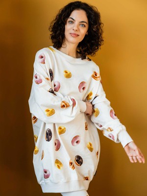 Donuts Sweater Dress en Legging set Dames from SNURK