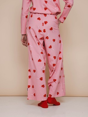 Lollipop Love Long Sleeve T-shirt en Wijde broek set Dames from SNURK