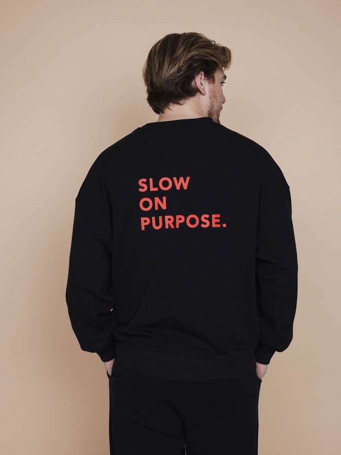 Slow Black Sweater Unisex from SNURK