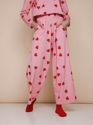 Lollipop Love Cropped T-Shirt en Wijde broek set Dames from SNURK