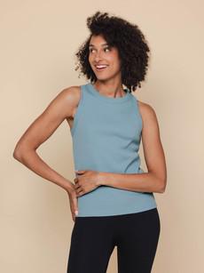 Dusty Aqua Tanktop Dames via SNURK
