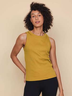 Mustard Tanktop Dames from SNURK